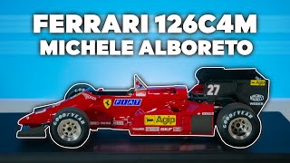 GP Replicas 118 Michele Alboreto Ferrari 126C4M 1984  Unboxing amp Review [upl. by Nolly]