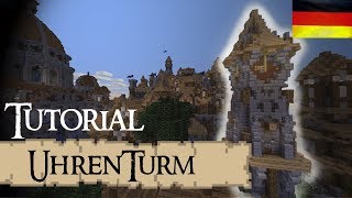 Minecraft Tutorial Uhrenturm mittelalterlichGerman [upl. by Ralyks]