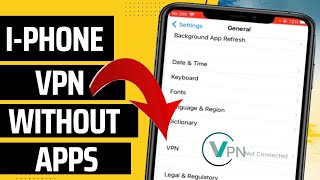 iPhone mobiles New VPN connect without apps 2023 [upl. by Ecirtnom622]