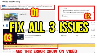 How to Fix Error The Standard Definition SD version of your video needs to finish  Tech with MZM [upl. by Gomez]