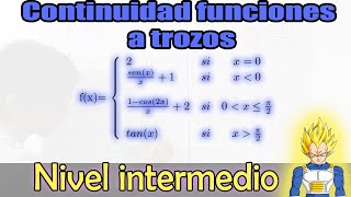 ✅ CONTINUIDAD de una función a trozos en dos puntos Ejercicio resultó paso a paso Ejemplo 2 [upl. by Boyes]