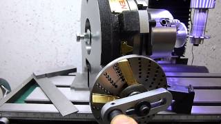 Cutting bevel gears on milling machinemanual indexing head [upl. by Dream697]