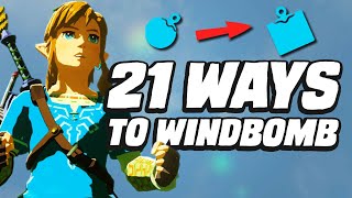 21 Ways To Windbomb In Breath of the Wild [upl. by Jasisa]