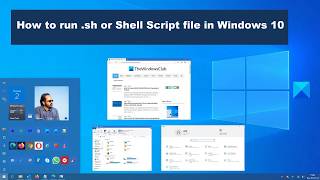 How to run sh or Shell Script file in Windows 1110 [upl. by Beutler]