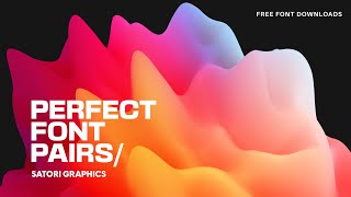 WOW Clients With Awesome Font Pairs FREE FONTS amp How To Font Pair [upl. by Atiuqihc]