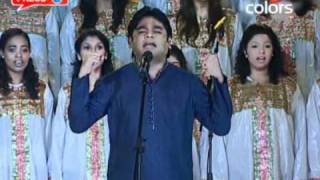 Vande mataram  ARRahman with live chorus at IPL AwardsHQ [upl. by Nae]