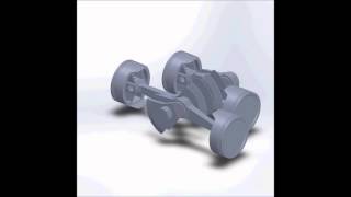 Boxer engine animation  SolidWorks [upl. by Lilly]