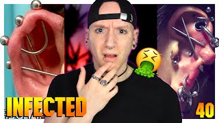 Reacting To Cartilage Piercing Fails  Piercings Gone Wrong 40  Roly Reacts [upl. by Acimak]