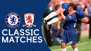 Chelsea 20 Middlesbrough  Roberto Di Matteo Screamer Clinches The Cup  1997 FA Cup Final [upl. by Kafka]