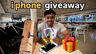 iphone giveaway for my subscribers 🎁 [upl. by Okihcas]