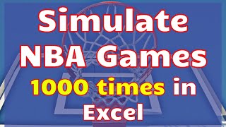 NBA game simulator in Excel spreadsheet  run 1000s Simulation of NBA Basketball Games [upl. by Mariel]