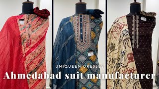 Fancy Dress material ahmedabad  Quality suits and Fashionable Designs 😍  Ahmedabad Wholesale Mkt [upl. by Ocirred]