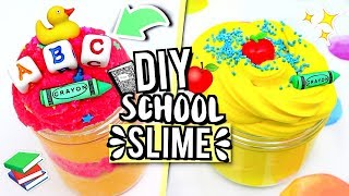 MAKING SLIME Inspired By SCHOOL How To Make SLIME [upl. by Fullerton]