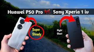 Huawei p50 pro camera test vs Sony Xperia 1 iv camera test [upl. by Nev]