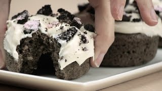 Donuts με OREO Strawberry Cheesecake  FOOD VIDEOs [upl. by Kingsbury447]