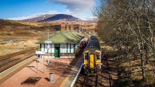 Historical Rannoch Train Station Scotland [upl. by Tterab]