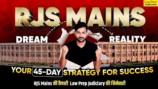 RJS Mains 2024  Your 45Day Strategy for RJS Mains Success  Karan Sir [upl. by Babb]