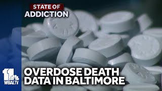 Database shows opioid epidemic deaths high in Baltimore [upl. by Fishman]