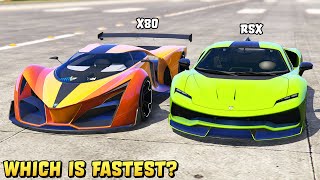 GTA 5  X80 PROTO vs ITALI RSX  Which is Fastest [upl. by Picker]