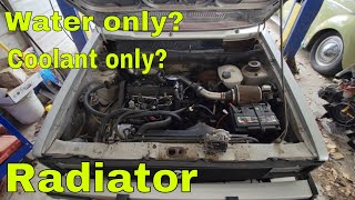 Water in your Radiator without coolant Can you do this Coolant without water [upl. by Cory]