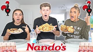 Last to STOP Eating NANDOS Wins £1000  Challenge [upl. by Aninep905]