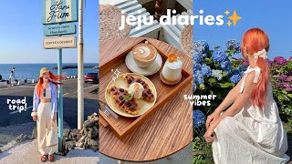 6 days in jeju 🍊🌊 everything we ate 🍜 dreamy stays cafe hopping 🍵 road trip reunion [upl. by Jurdi395]