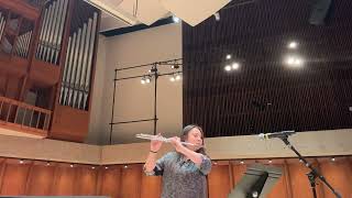 In a Winter Landscape for flute and electronics by Madelyn Byrne performed by Alina Steele [upl. by Ringler]