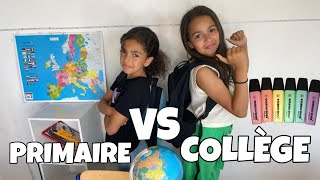 Primaire VS Collège dernier jour décole [upl. by Dyolf651]