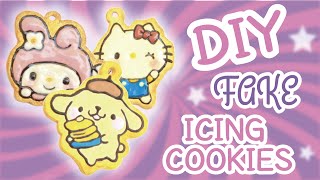 DIY Fake Icing Cookies Tutorial  Easy and Fun [upl. by Inuat]