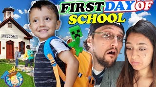 SHAWNS FIRST DAY OF SCHOOL Dad Not Handling it So Well FV Family Vlog [upl. by Ykcul]