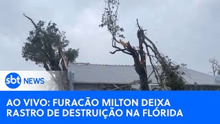 🔴 AO VIVO  Veja estragos deixados pela passagem do furacão Milton na Flórida [upl. by Anivid661]