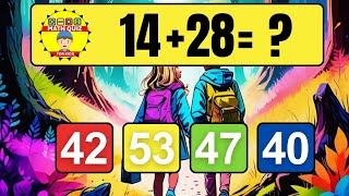 20 Math Quiz for Kids  Two Digit Addition Quiz [upl. by Ile]