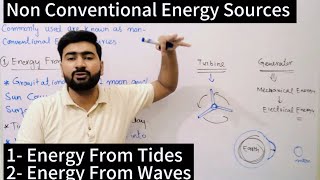 Non Conventional Energy Sources  Energy From Tides  Energy From Waves  Chapter 4  Class 11 [upl. by Rye]