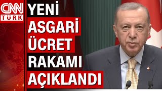 Asgari ücret belli oldu Cumhurbaşkanı Erdoğan asgari ücreti açıkladı [upl. by Quintin768]