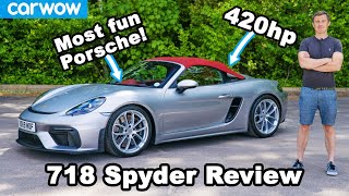 Porsche Boxster Spyder review  see why it’s the most fun Porsche EVER [upl. by Dragone575]