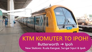 KTM KOMUTER TO IPOH FIRST DAY CHEAP amp GOOD 🇲🇾🚆 Butterworth→Ipoh by KTM Komuter Utara 2905dn [upl. by Onibla]