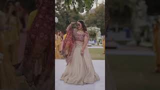 Surprise Dance Performance by Bride for Groom  Haldi Dance Performance shorts dance trending [upl. by Fanchet319]