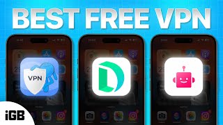 Top 5 FREE VPN apps for iPhone in 2024 [upl. by Tades]