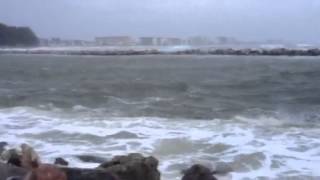 Nokomis North jetty during tropical storm debby [upl. by Kassia676]