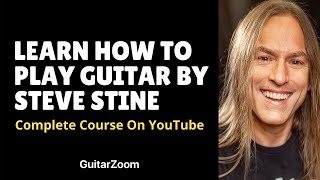 Learn How To Play Guitar by Steve Stine  Beginner Guitar Lesson 1 [upl. by Ayn53]