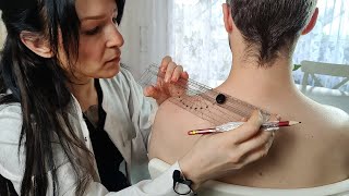 ASMR Unique Procedure Of Some Experiments On The Shoulder [upl. by Whitaker]