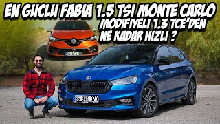 En Güçlü Skoda Fabia Monte Carlo  150 HPsi İle 13 TCeden Ne Kadar Hızlı   Yakıt  Paket  TEST [upl. by Aihsenod]