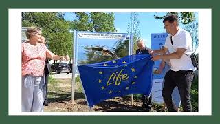 Enthüllung der LIFE EUROKITE Informationstafel in Marchegg 21052022 [upl. by Ymmas]