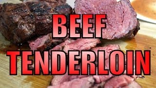 BBQ BEEF TENDERLOIN RECIPE  WEBER KETTLE BARBECUE  BBQFOOD4U [upl. by Farlee]