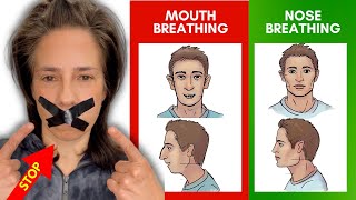 How to Stop Mouth Breathing 👃 😮 WATCH THIS [upl. by Ayel]