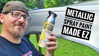 How To PAINT Your CAR With Metallic Spray Paint The EZ Way  Bonus Tips amp Tricks [upl. by Imuya]