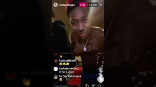 Imbadkidjay smoking on live🤦🏾‍♂️ [upl. by Anitsrihc]