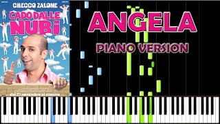 Angela  Checco Zalone  Piano Version easy from Cado dalle Nubi [upl. by Teiluj]