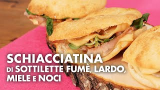 Schiacciatina con sottilette fumé lardo miele e noci RICETTA IN STAFFETTA [upl. by Havot142]