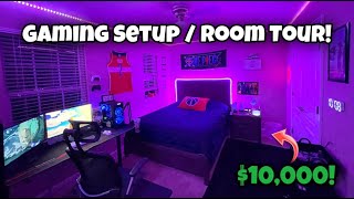 My 10000 Gaming Setup  Room Tour At 16 Years Old [upl. by Eenaffit59]